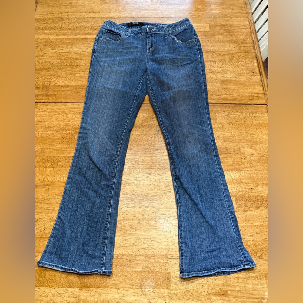 Simply Vera Vera Wang Dark Blue Flare Jeans